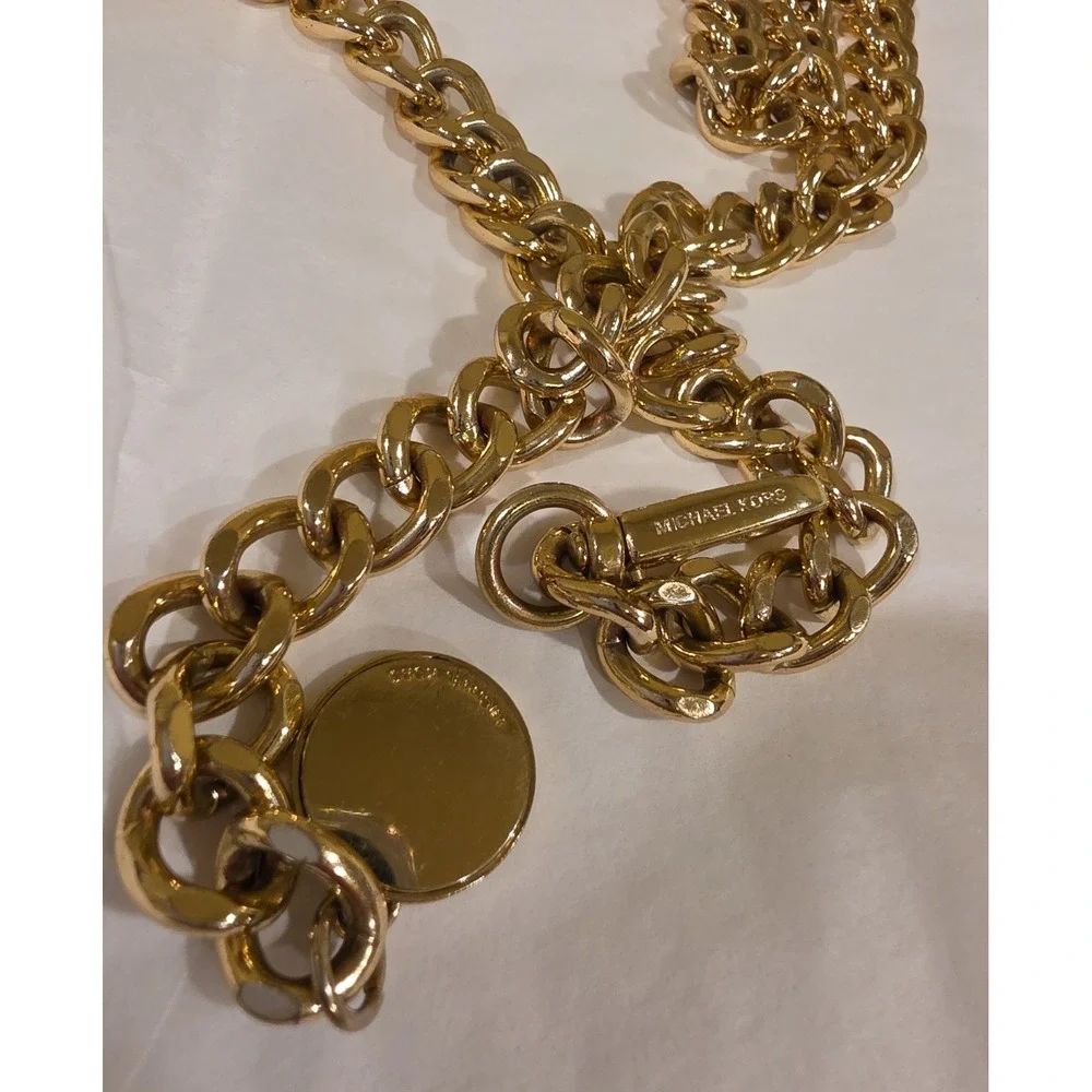 MICHAEL KORS Gold Chain Logo Chain Handler Replacement Strap for Handbag 39'